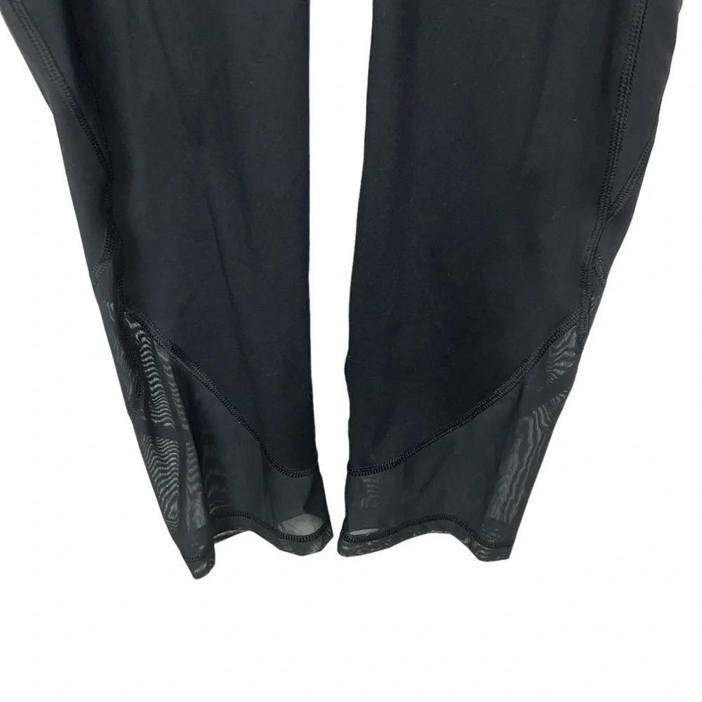 All in Motion Black Crop Mesh Leggings Medium